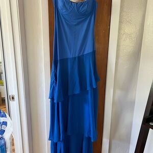Lucy in the Sky Royal Blue Layered Wedding Dress